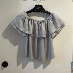 Off the shoulder silky Harlow & Graham Blouse